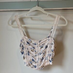 Full Tilt Floral Camisole with Lace Straps